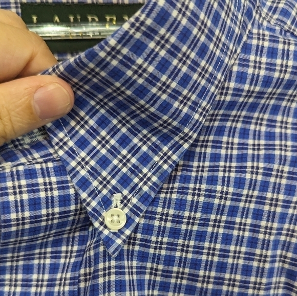 Lauren Ralph Lauren Men's Classic Fit Non Iron Button Down Sz 16.5 Neck - Picture 6 of 12